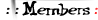 Eraddon : : Member List